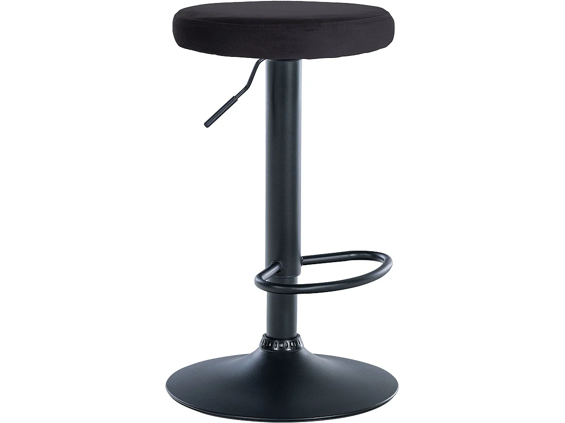 Tabouret de bar - Velours & Noir - Noir - Ponte