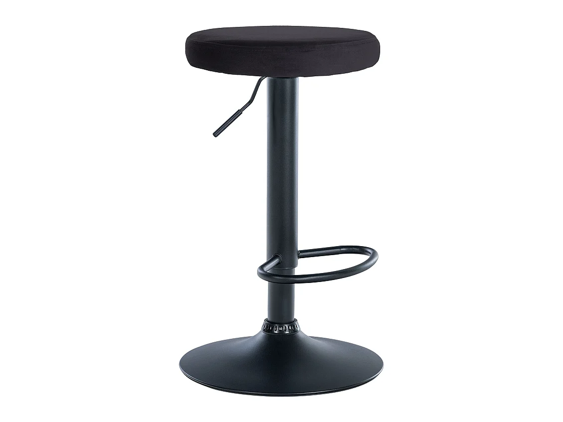 Tabouret de bar - Velours & Noir - Noir - Ponte