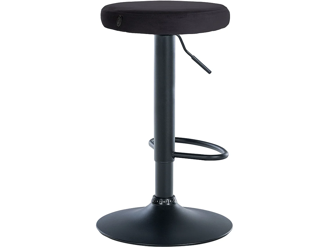 Tabouret de bar - Velours & Noir - Noir - Ponte