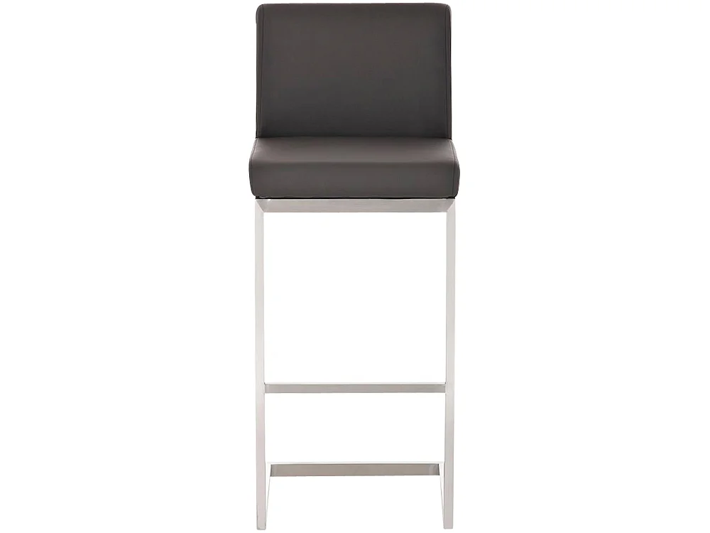Lot de 2  Tabouret de bar - Similicuir - Marron - Paros