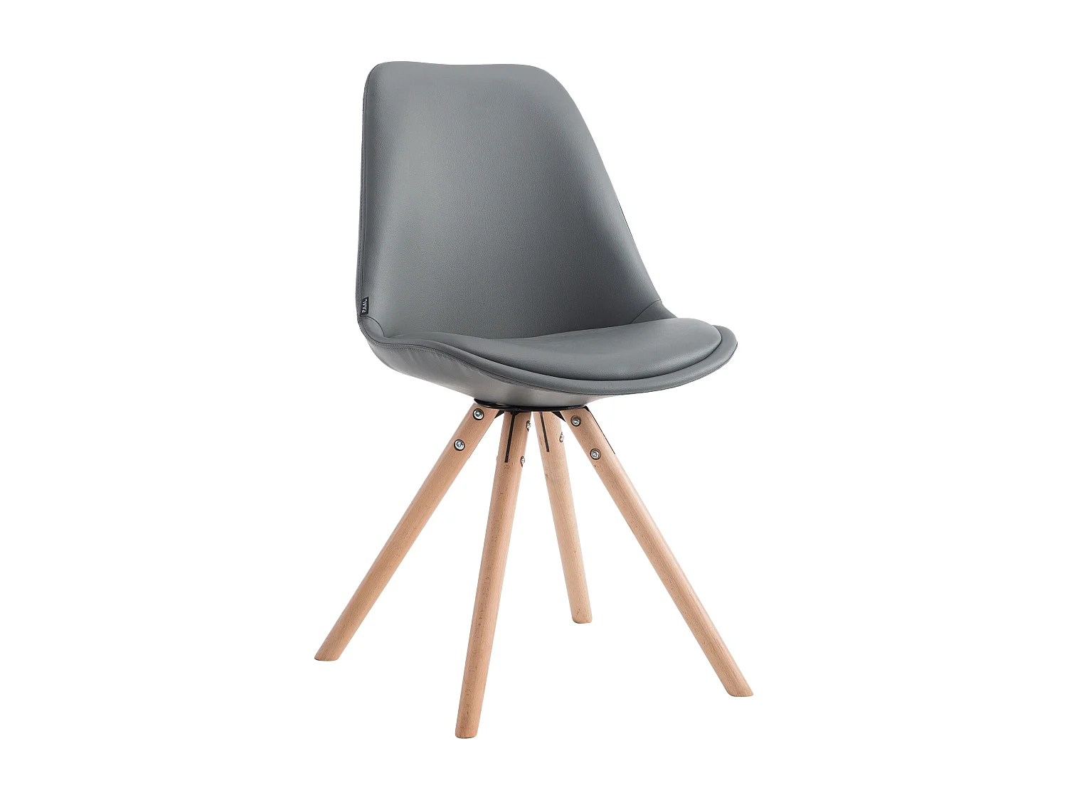 chaise salle à manger - Similicuir & Nature - Gris - Laval