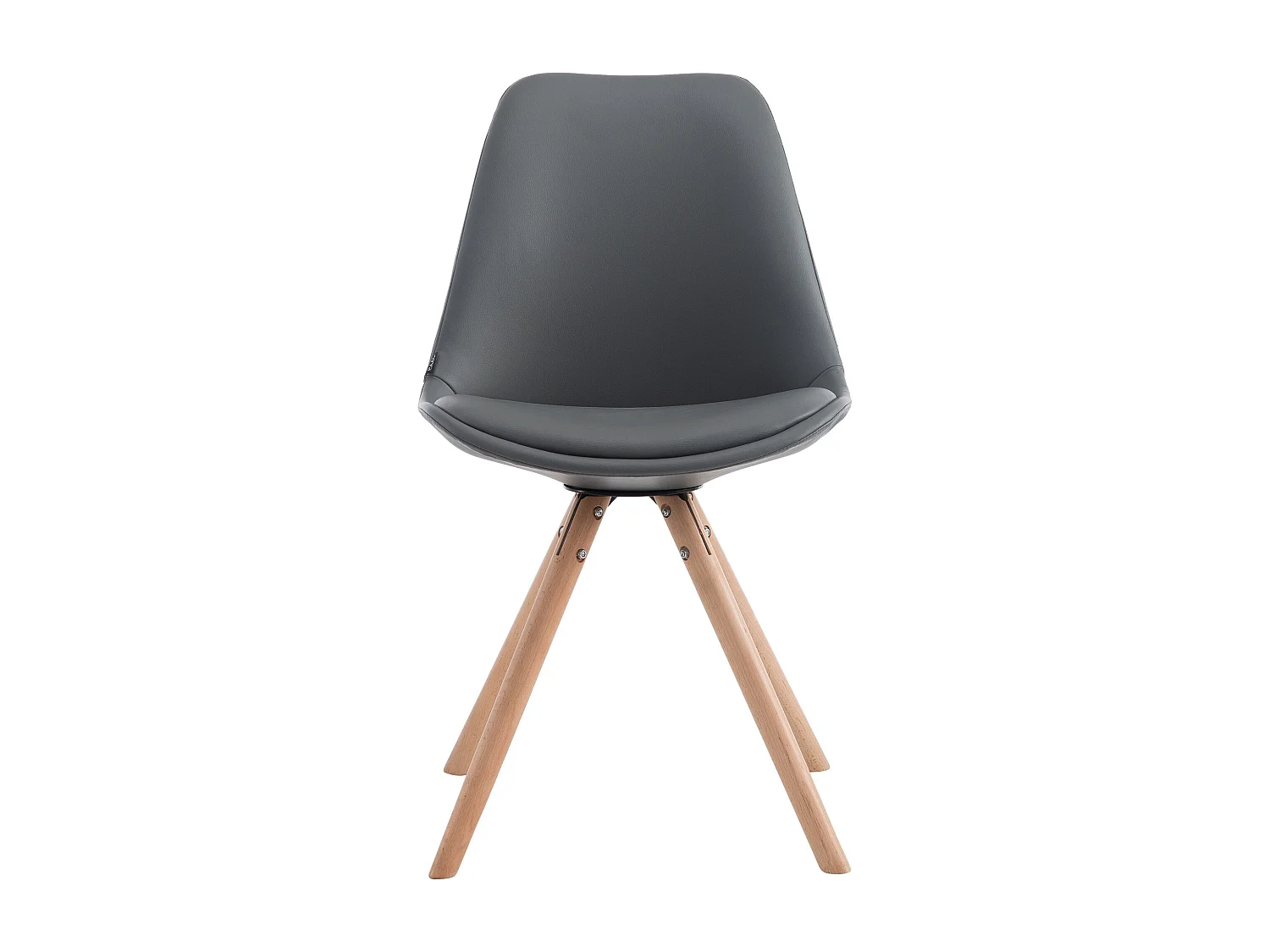 chaise salle à manger - Similicuir & Nature - Gris - Laval