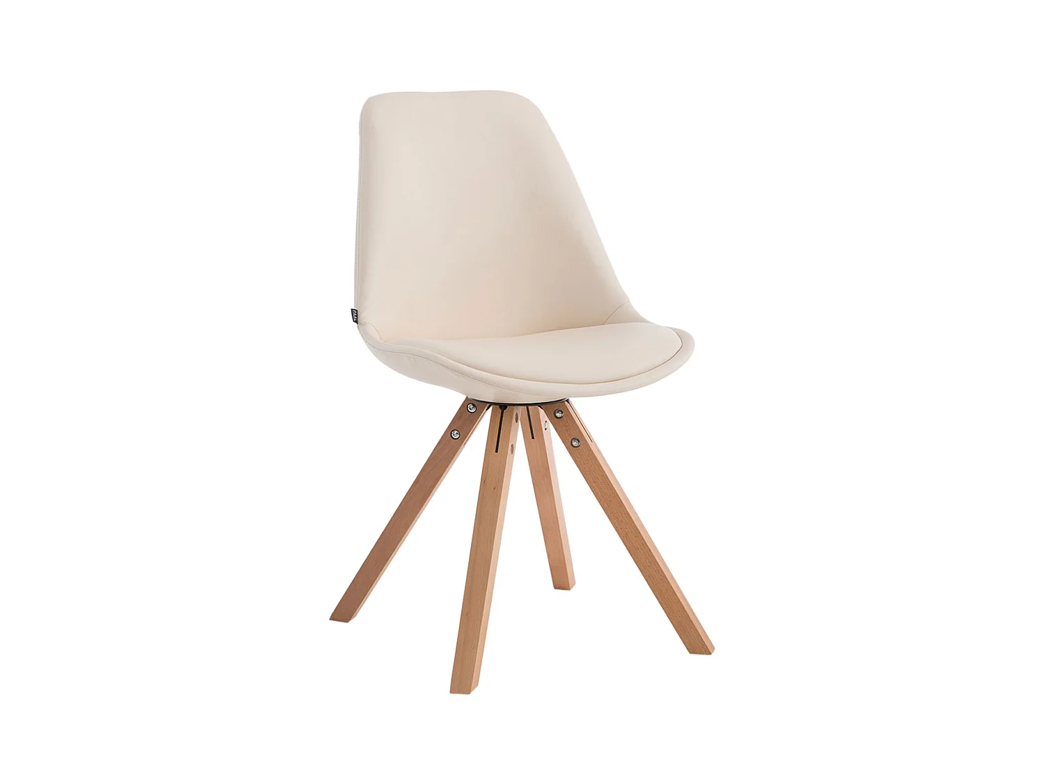 chaise salle à manger - Similicuir & Nature - Crème - Laval