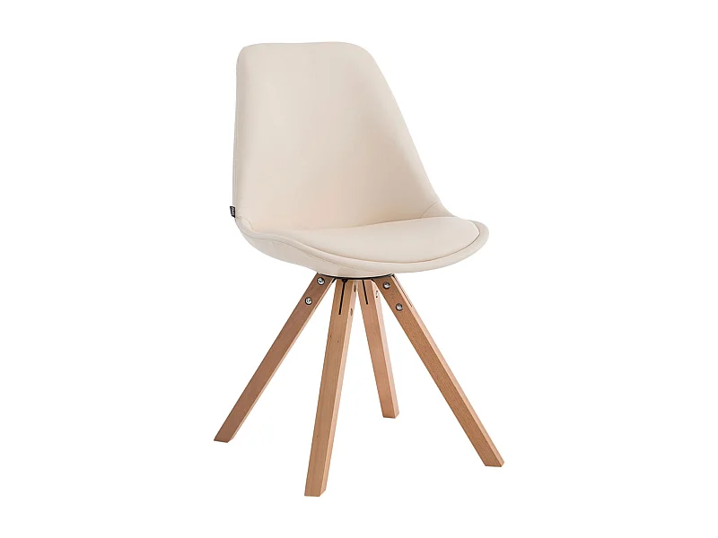 chaise salle à manger - Similicuir & Nature - Crème - Laval