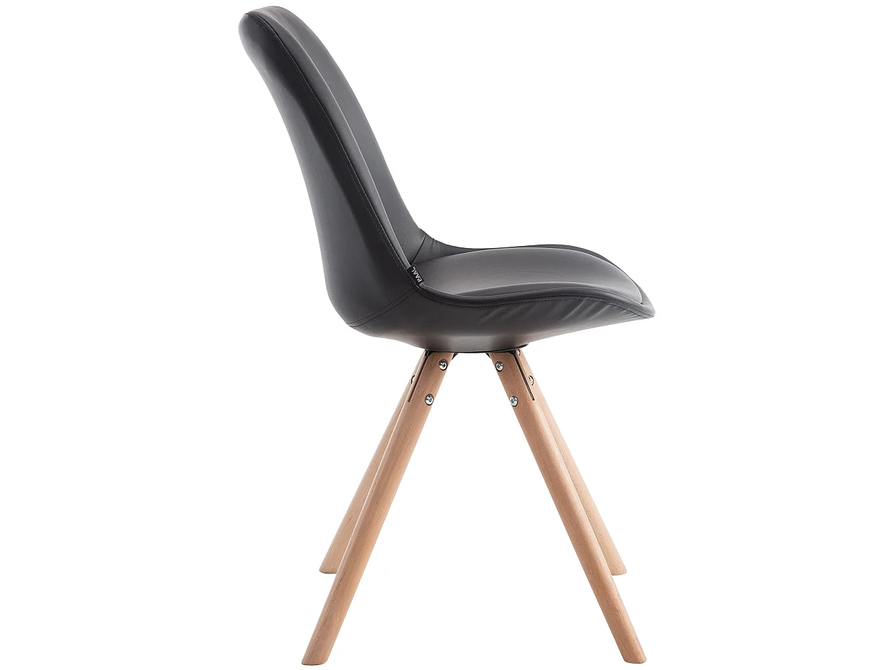 chaise salle à manger - Similicuir & Nature - Noir - Laval