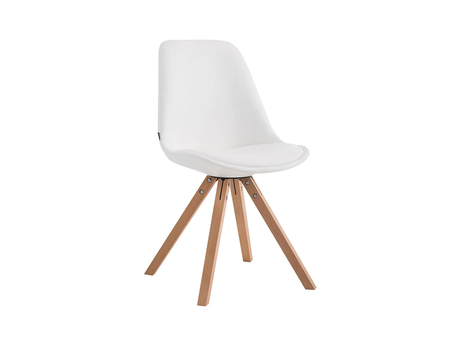 chaise salle à manger - Similicuir & Nature - Blanc - Laval
