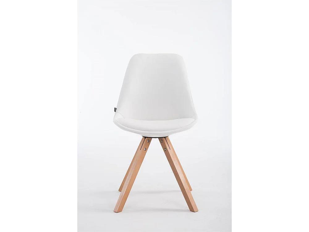 Cadeira de visitante da Praça Laval branco|natura