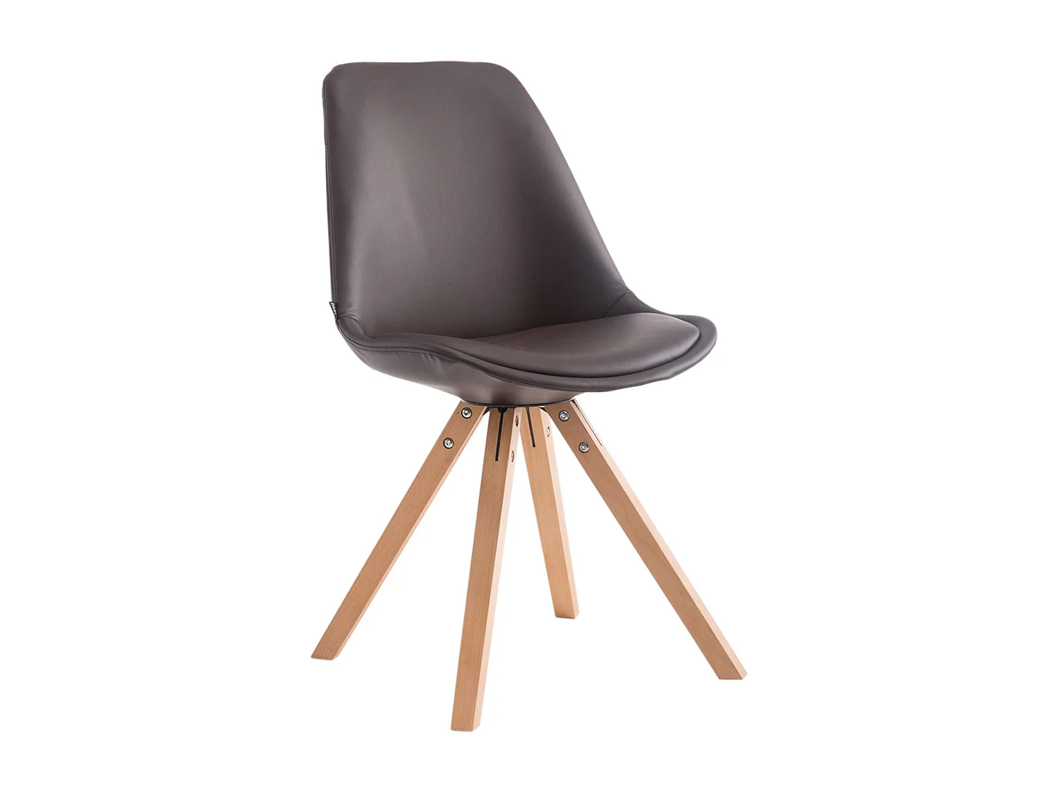 Silla de comedor - Simil cuero &  - Marrón - Laval