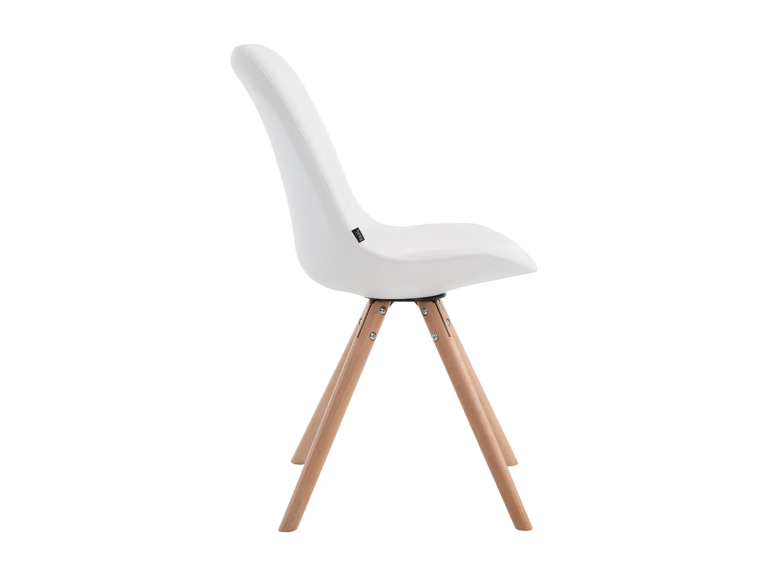 Eetkamerstoelen - Kunstleer & natura - wit - Laval