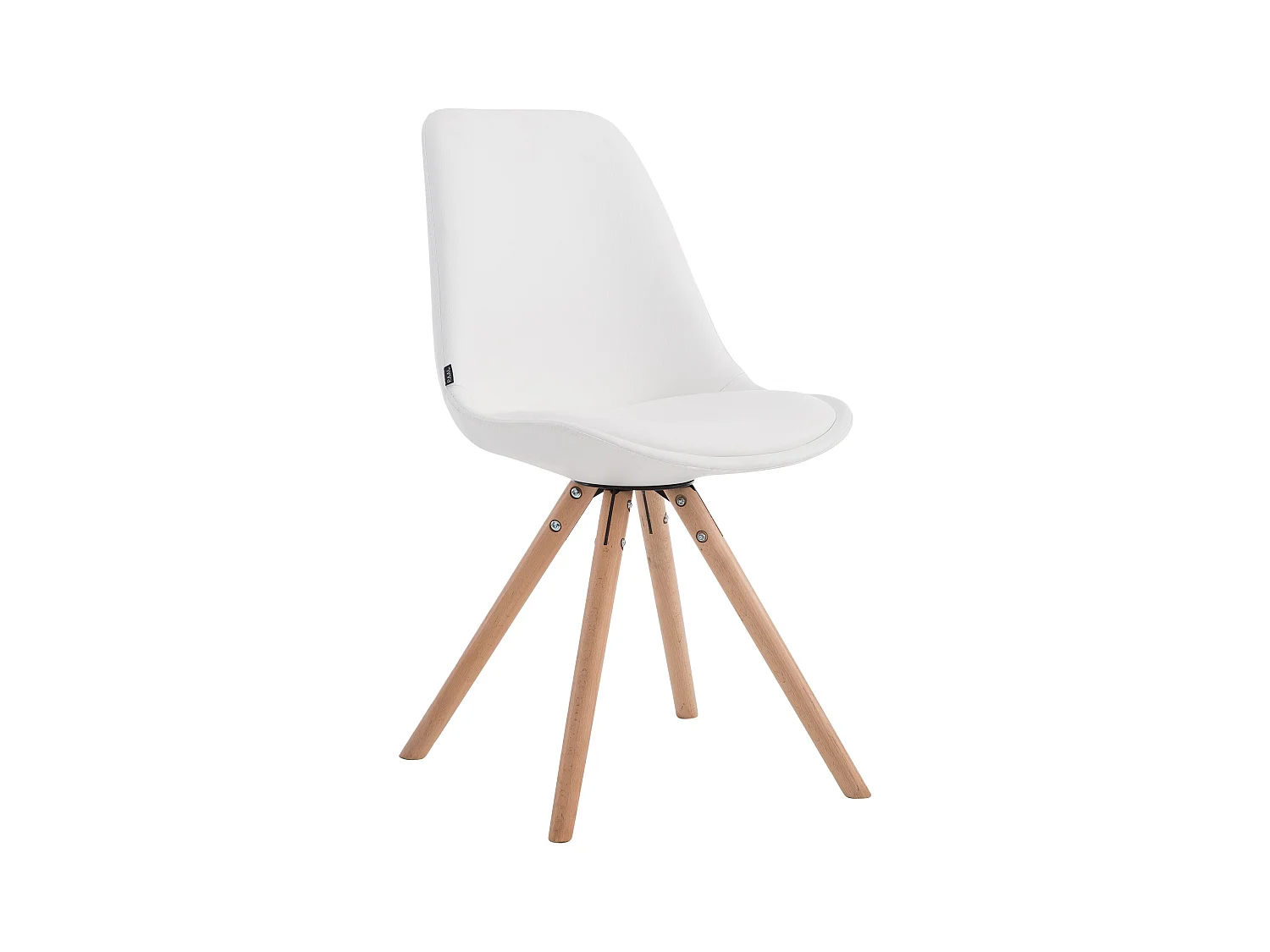 chaise salle à manger - Similicuir & Nature - Blanc - Laval
