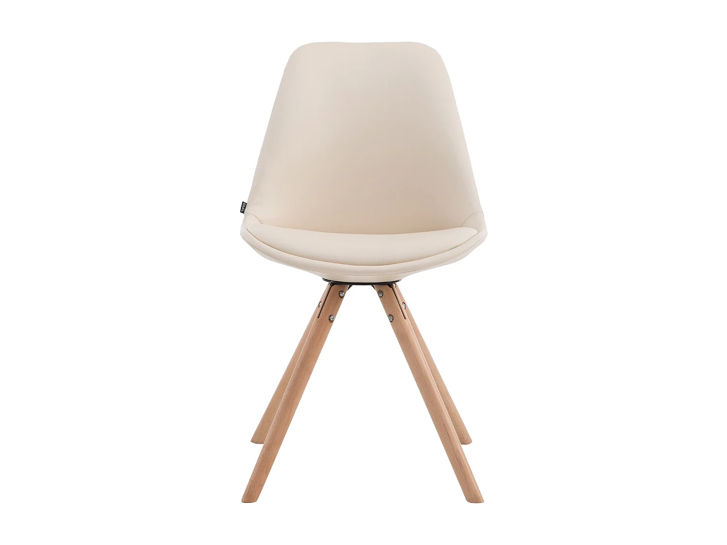 Eetkamerstoelen - Kunstleer & natura - creme - Laval