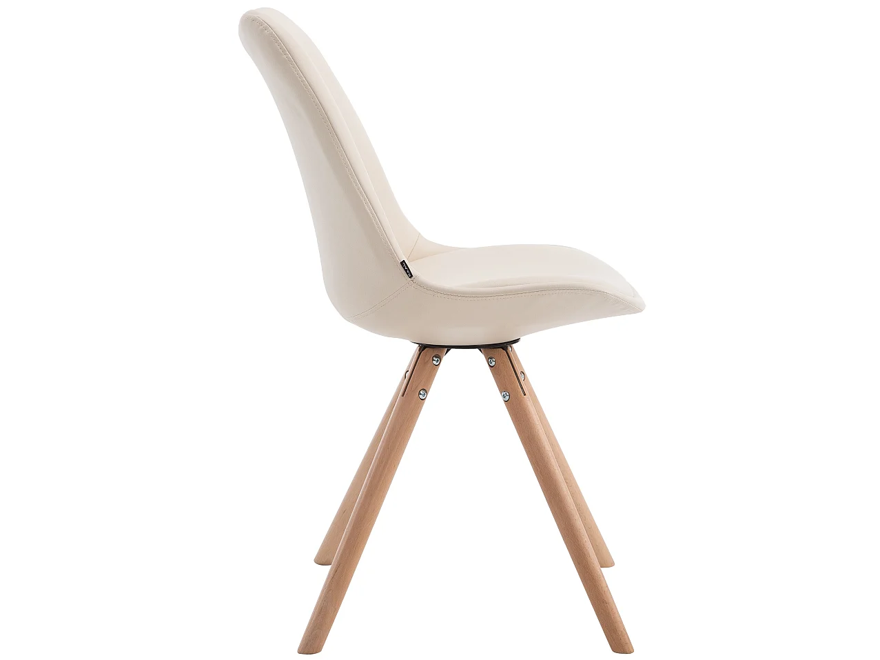chaise salle à manger - Similicuir & Nature - Crème - Laval