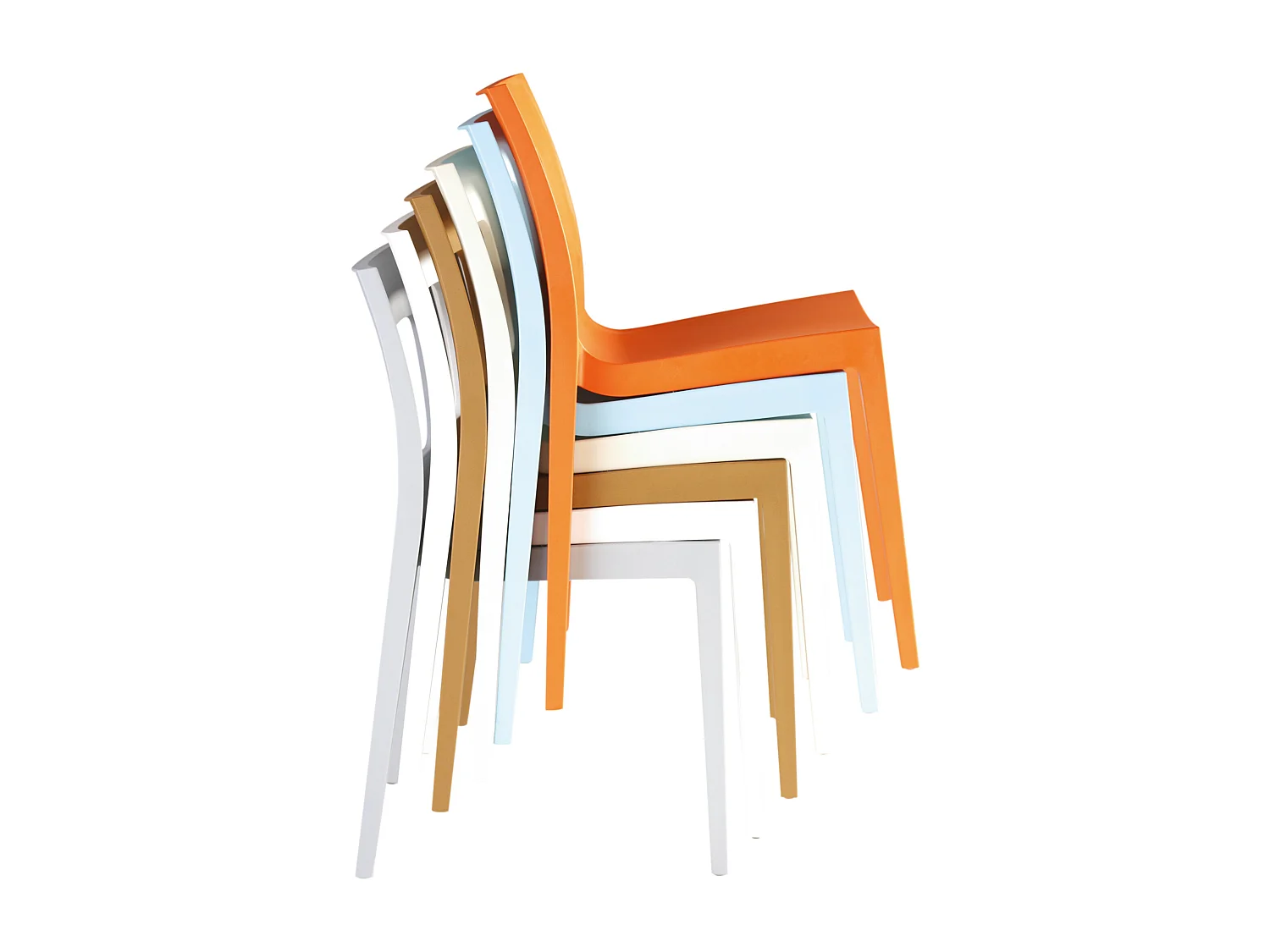 Chaises de jardin - Plastique & Plastique - Blanc - Lucca