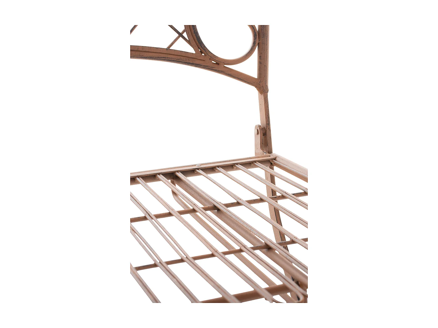 Lot de 2  Chaises de jardin - Métal - Marron antique - Adelar