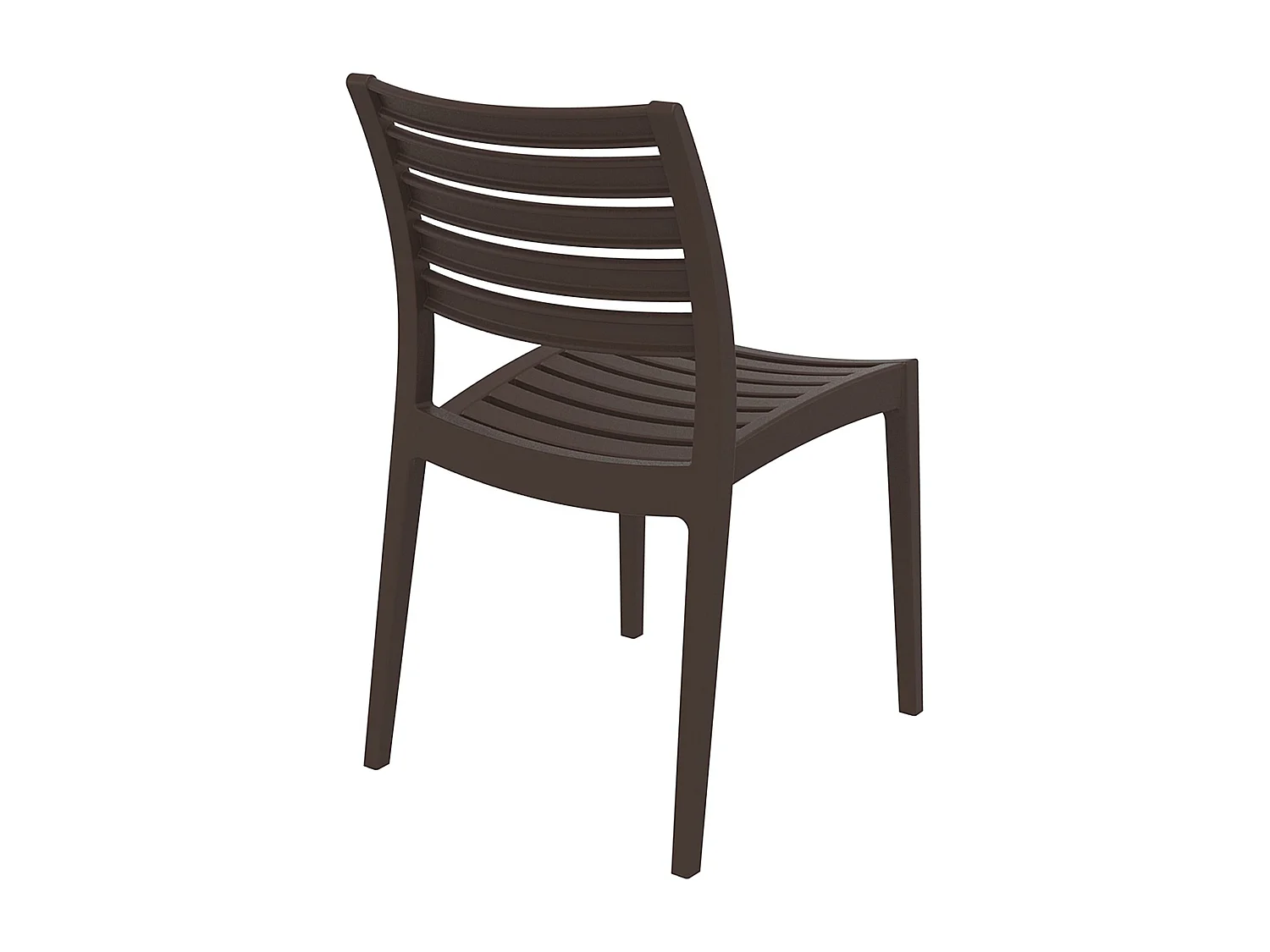 Chaises de jardin - Plastique & Plastique - Marron - Ares