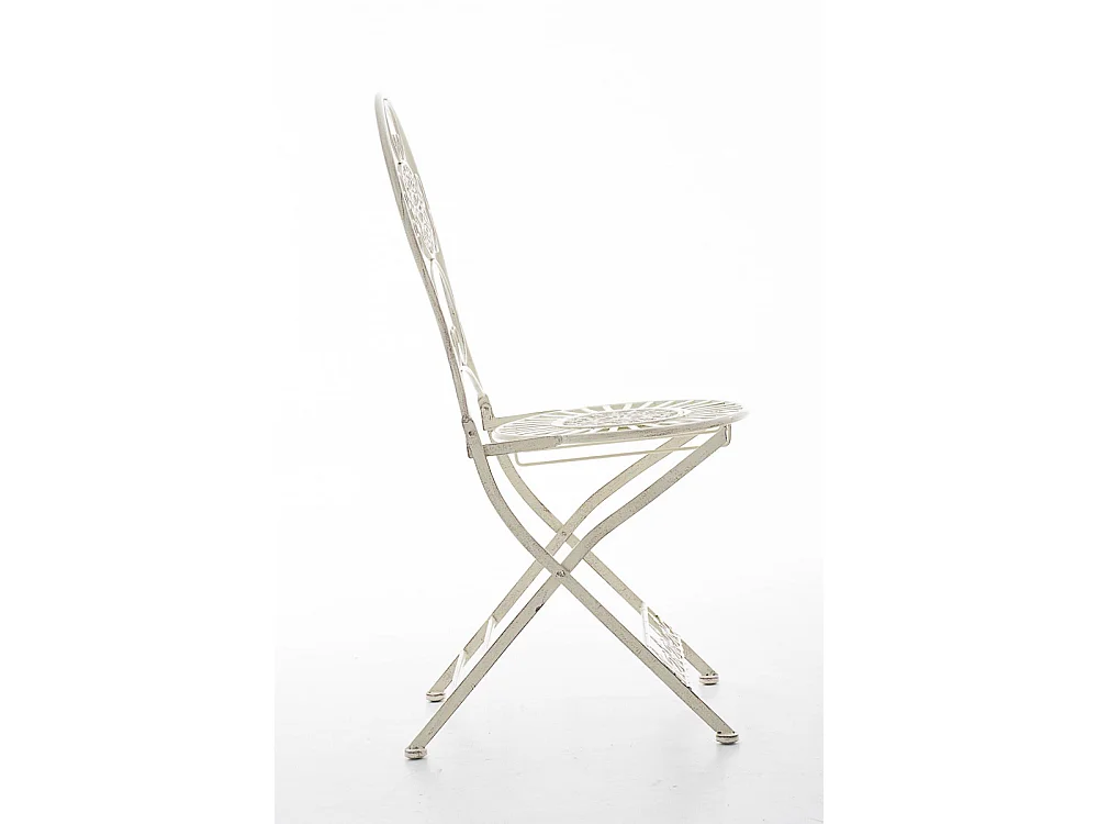 Chaises de jardin - Métal - Crème antique - Mani