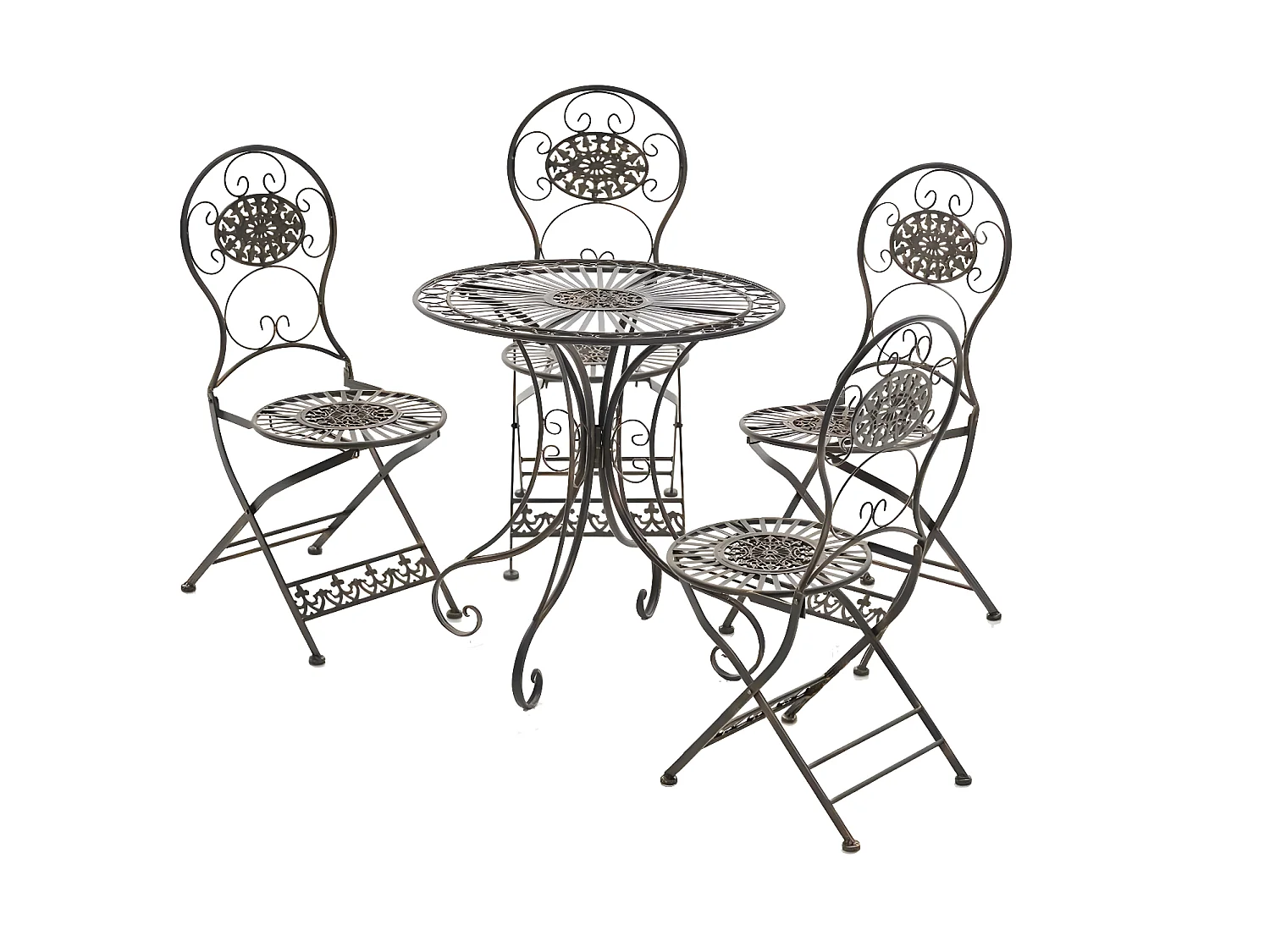 Chaises de jardin - Métal - Bronze - Mani