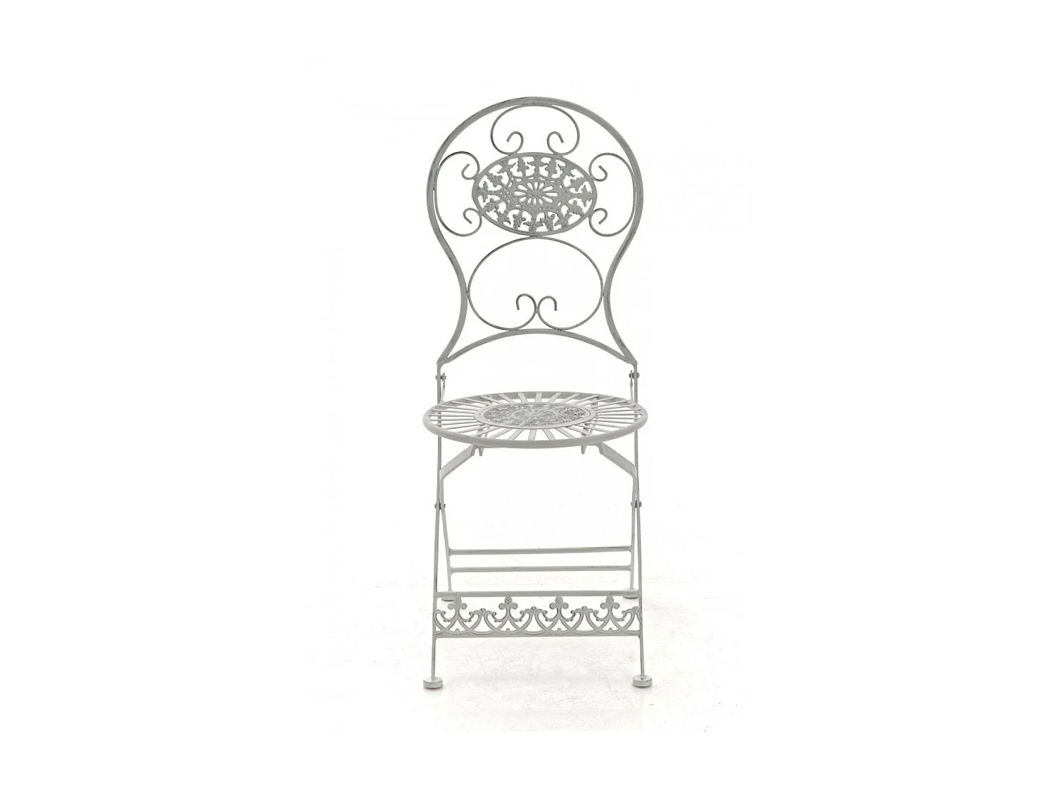 Chaises de jardin - Métal - Blanc antique - Mani
