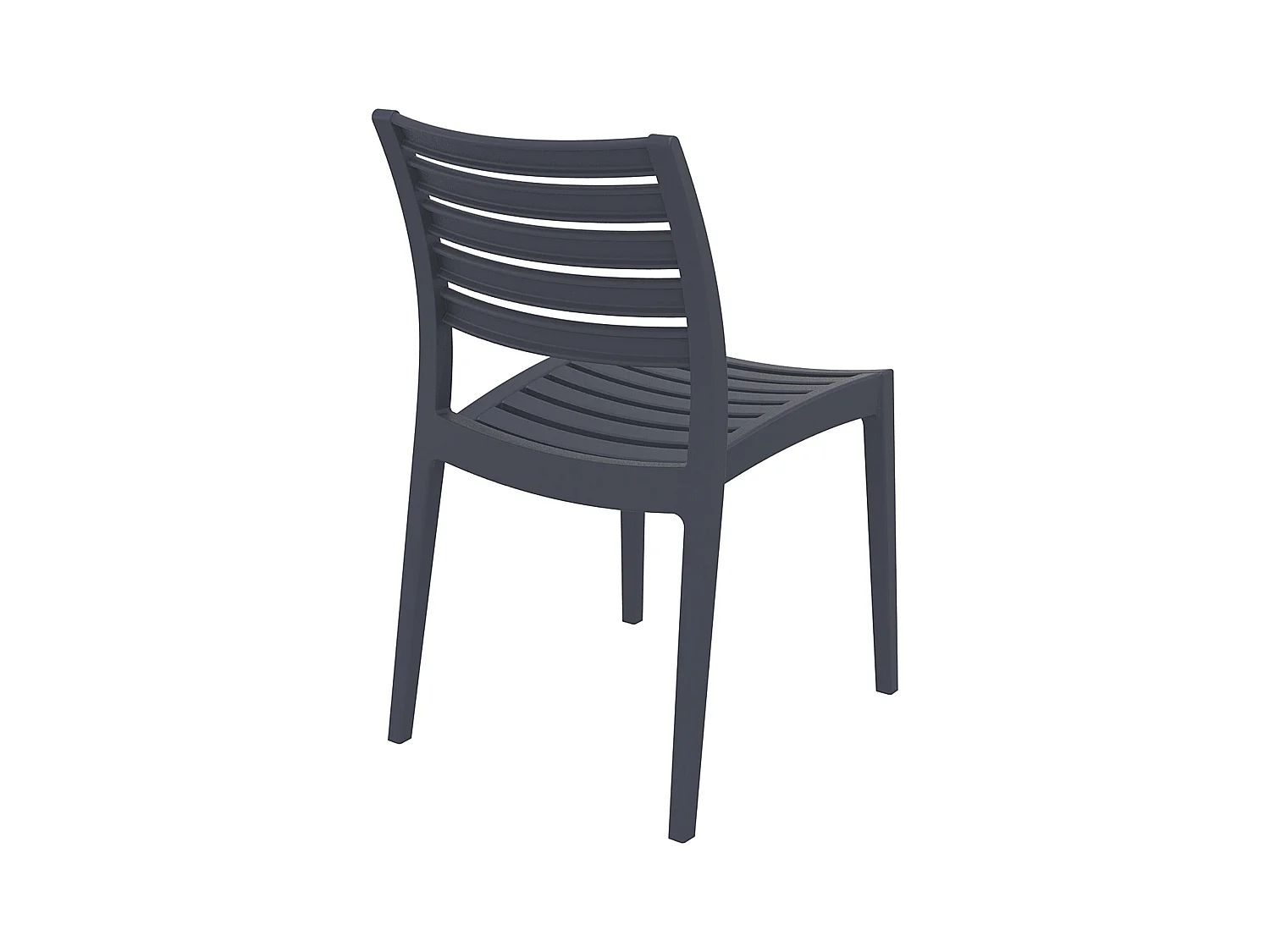 Chaises de jardin - Plastique & Plastique - Gris foncé - Ares