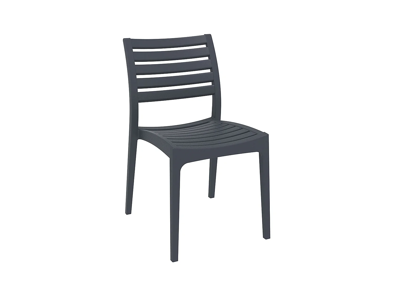 Chaises de jardin - Plastique & Plastique - Gris foncé - Ares