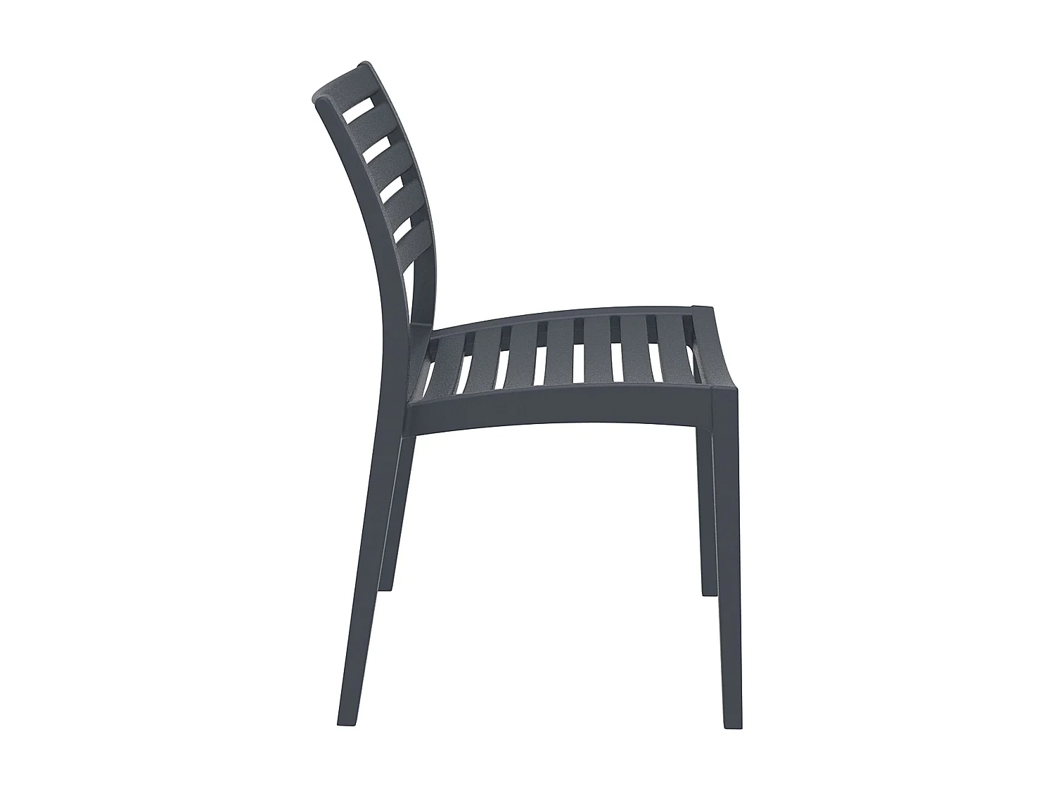Chaises de jardin - Plastique & Plastique - Gris foncé - Ares