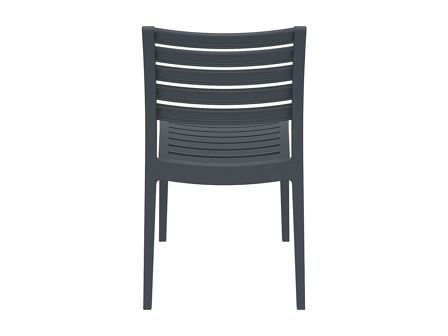 Chaises de jardin - Plastique & Plastique - Gris foncé - Ares