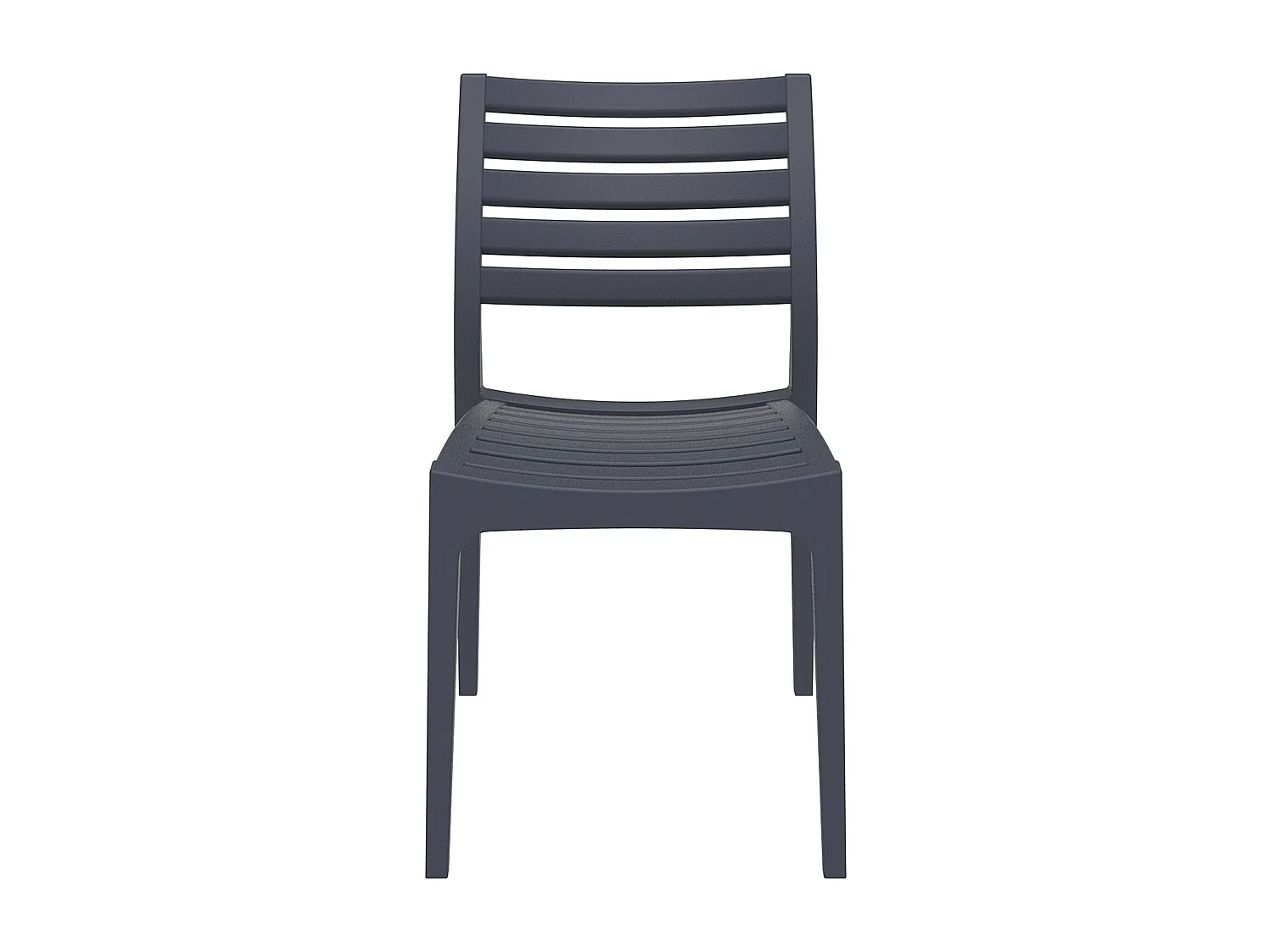 Chaises de jardin - Plastique & Noir - Gris foncé - Ares