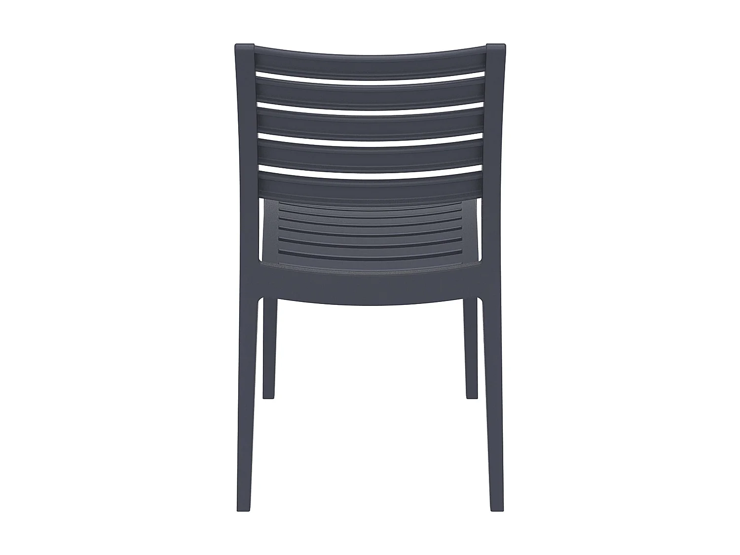 Chaises de jardin - Plastique & Noir - Gris foncé - Ares