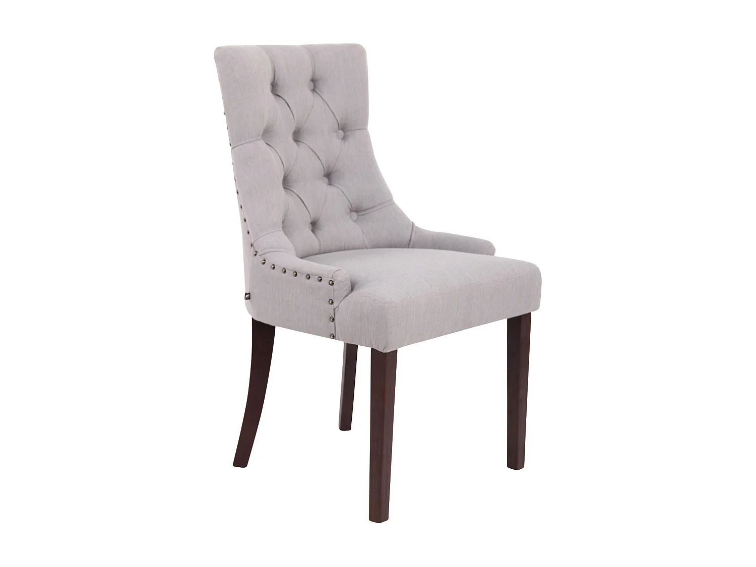 chaise salle à manger - Tissu & Antique - Gris - Aberdeen