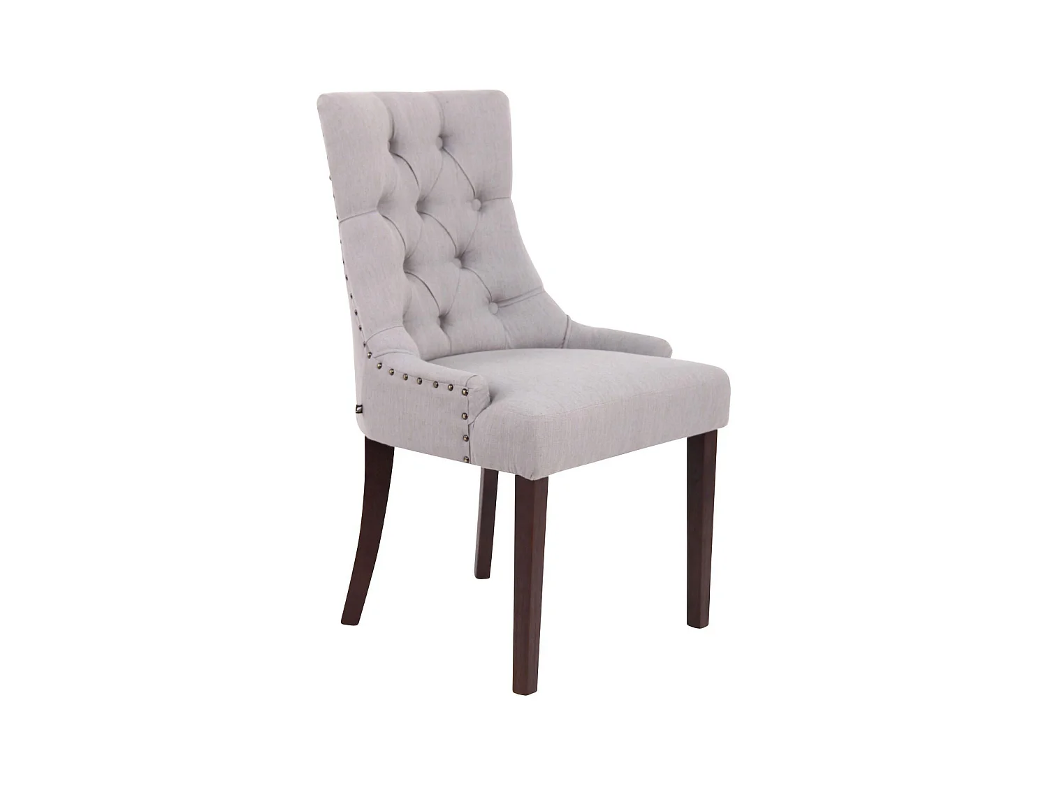chaise salle à manger - Tissu & Antique - Gris - Aberdeen