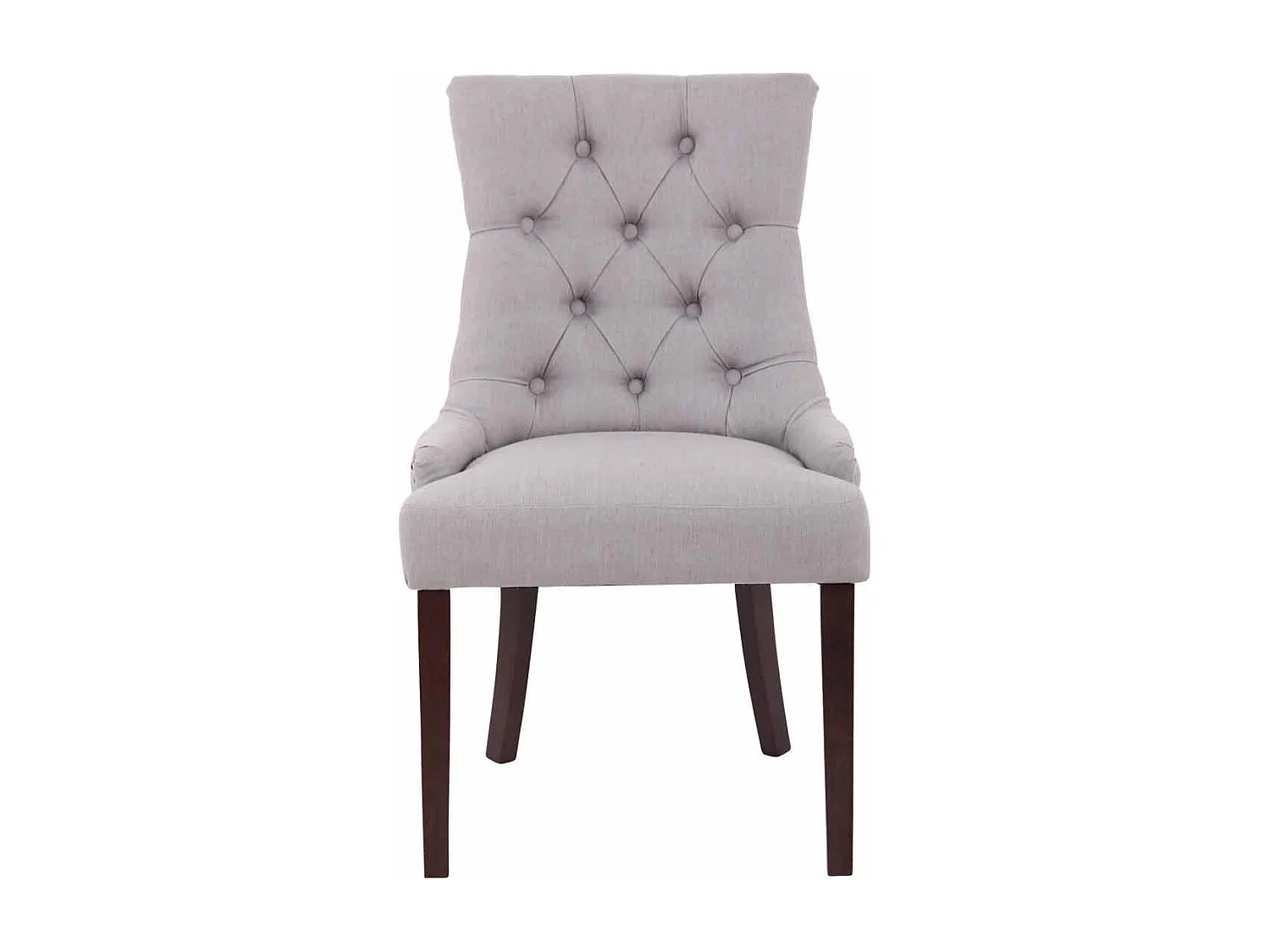 chaise salle à manger - Tissu & Antique - Gris - Aberdeen