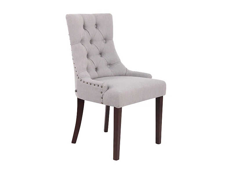 chaise salle à manger - Tissu & Antique - Gris - Aberdeen