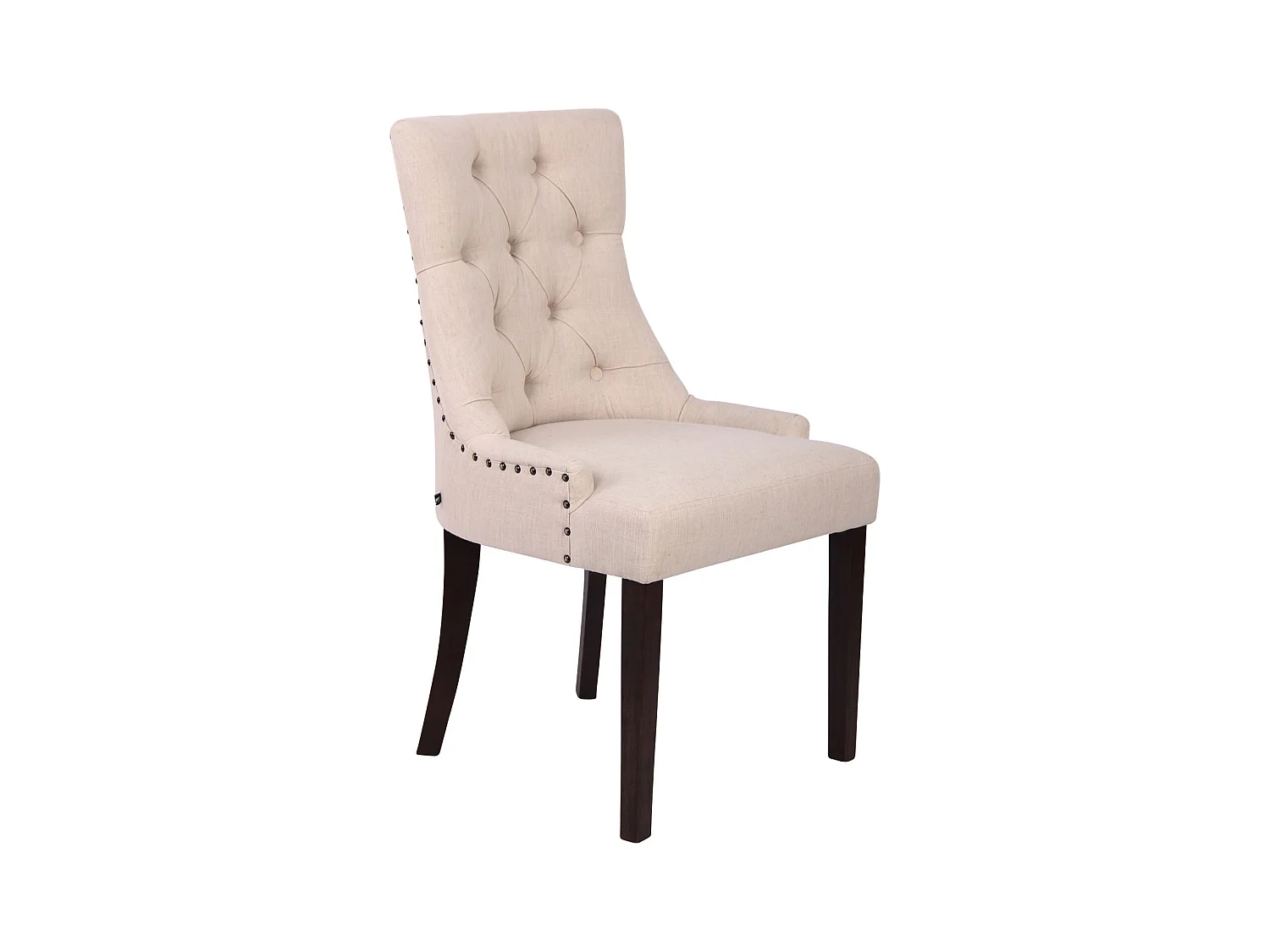 chaise salle à manger - Tissu & Antique - Crème - Aberdeen