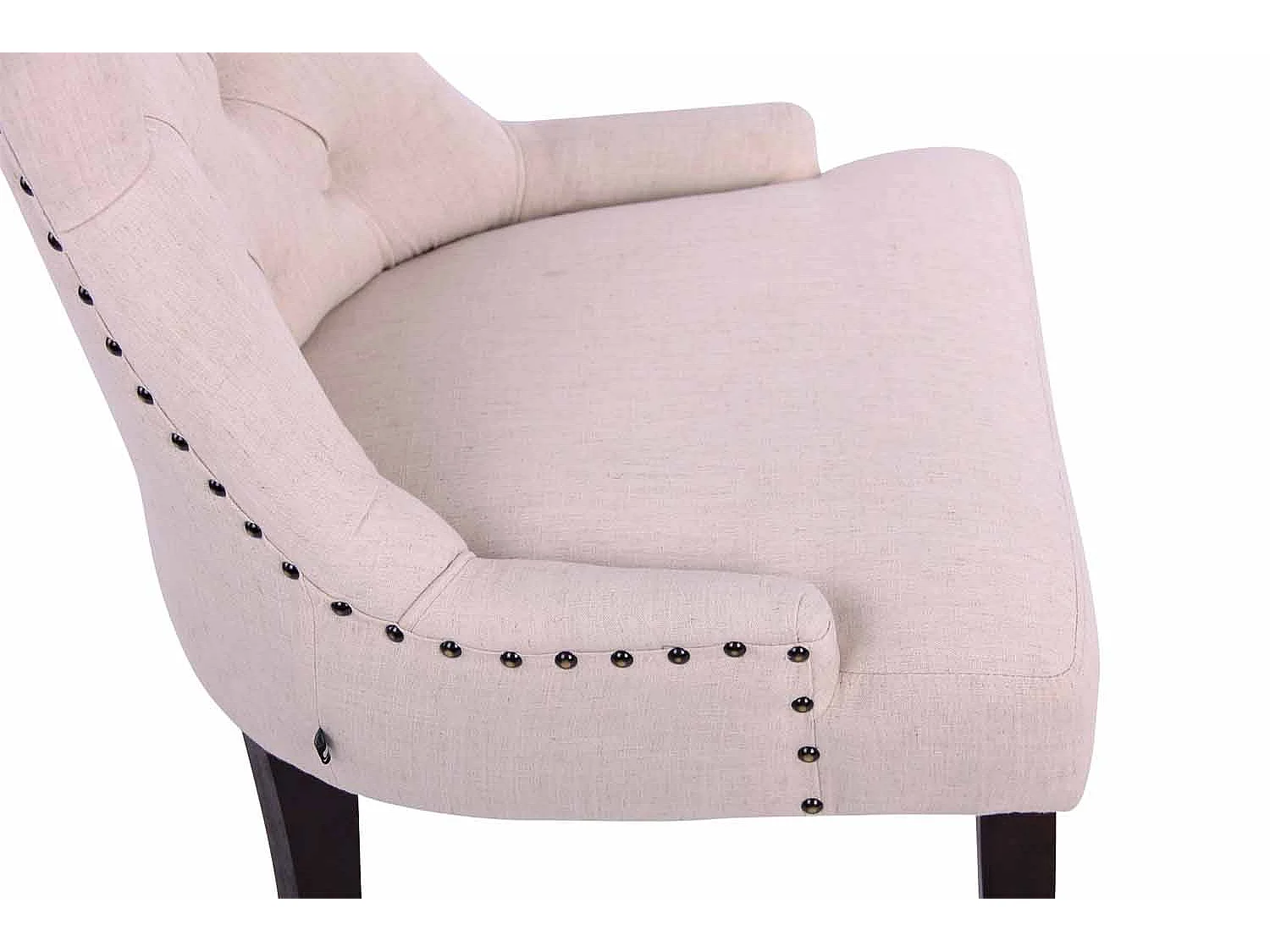 chaise salle à manger - Tissu & Antique - Crème - Aberdeen