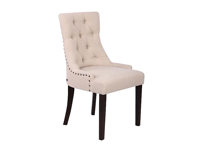 chaise salle à manger - Tissu & Antique - Crème - Aberdeen