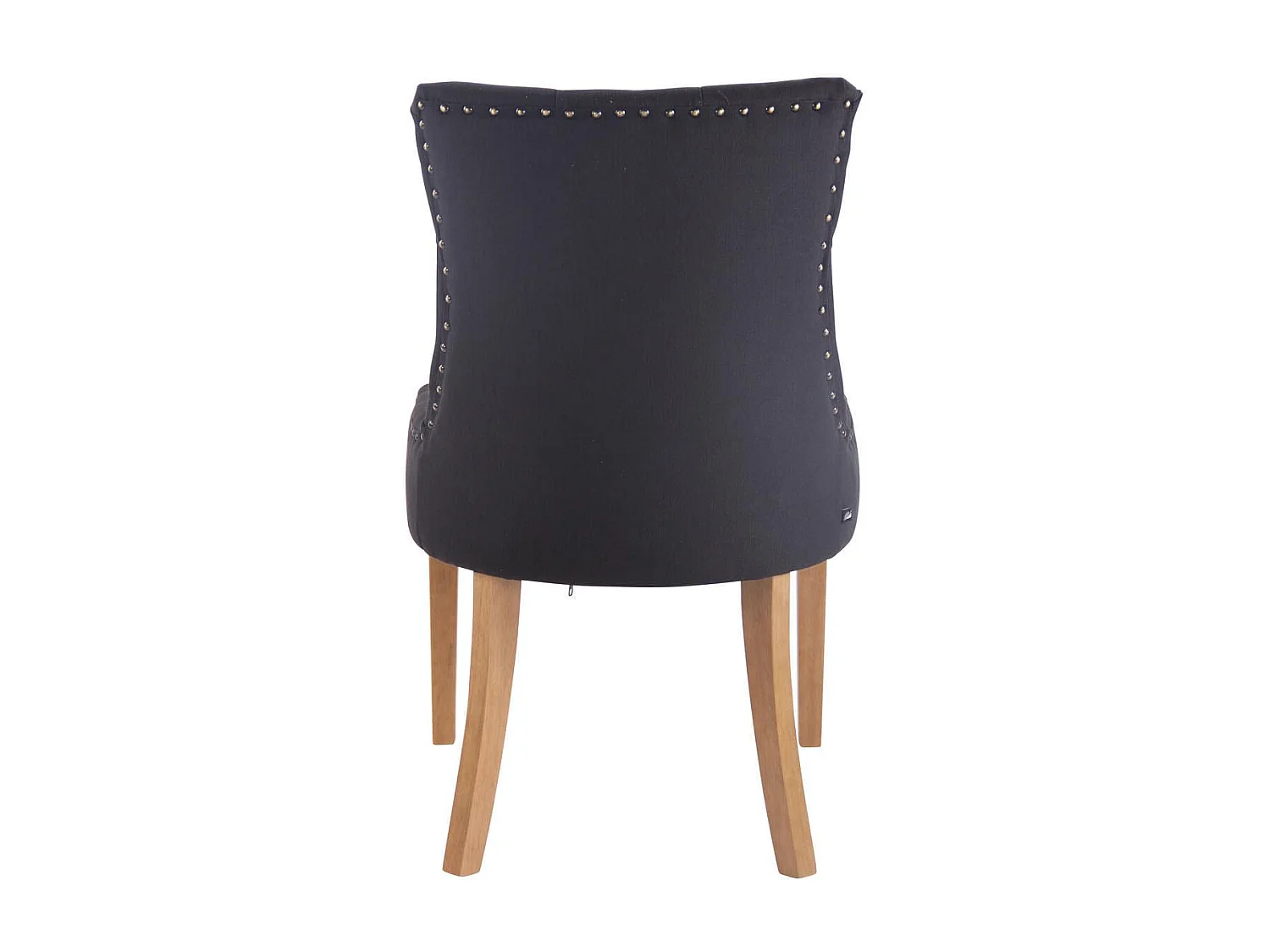 chaise salle à manger - Tissu & Antique clair - Noir - Aberdeen