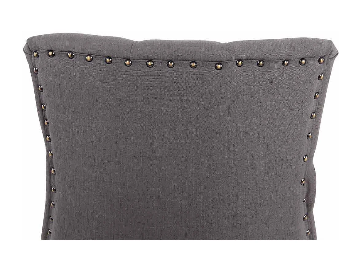 chaise salle à manger - Tissu & Antique - Gris foncé - Aberdeen