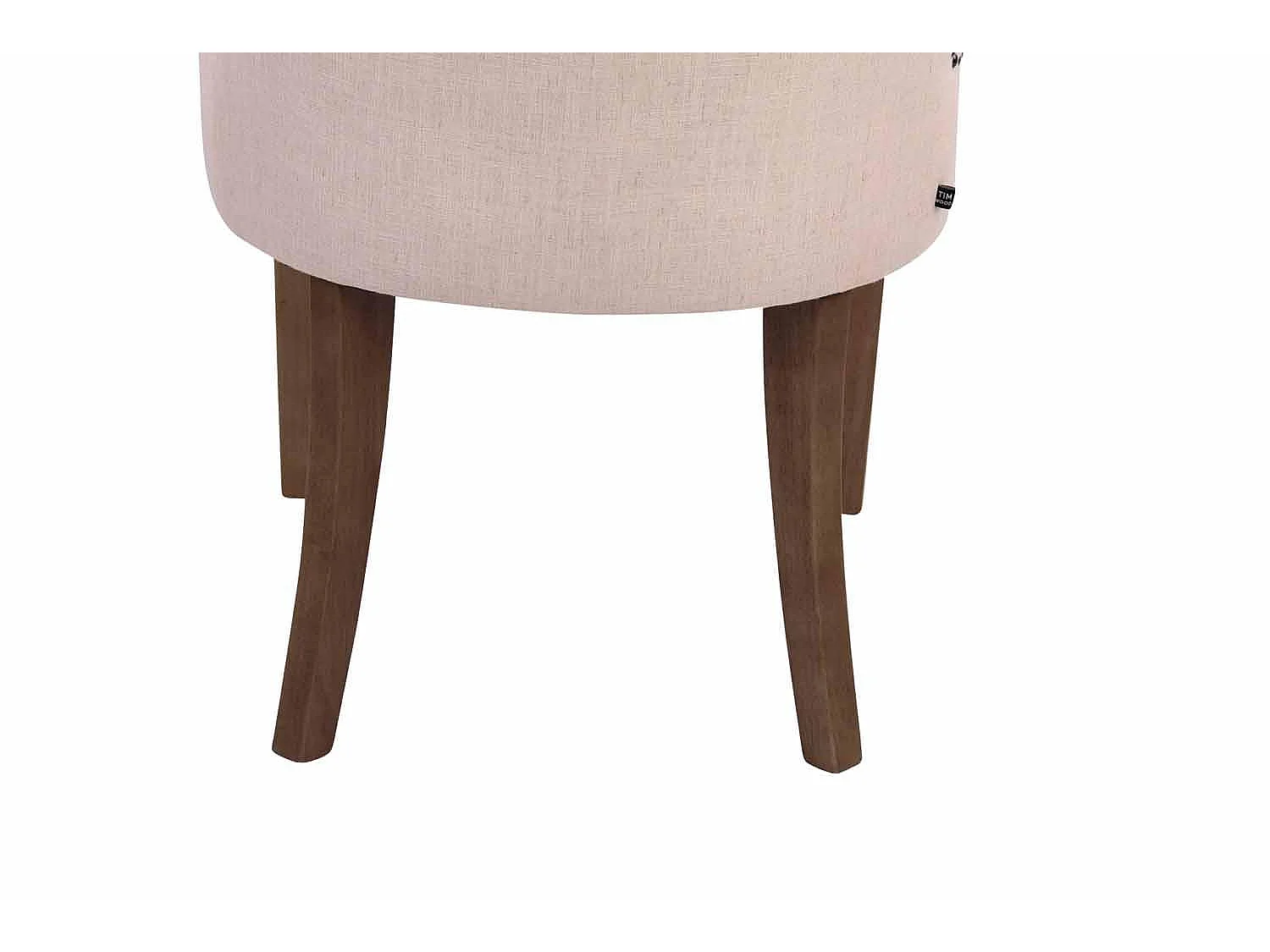 chaise salle à manger - Tissu & Antique clair - Crème - Aberdeen