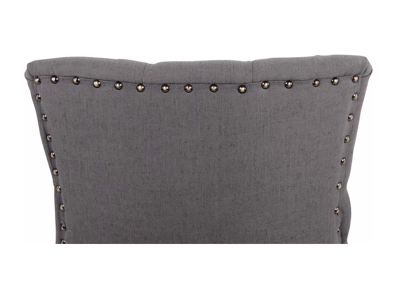 chaise salle à manger - Tissu & Antique clair - Gris foncé - Aberdeen