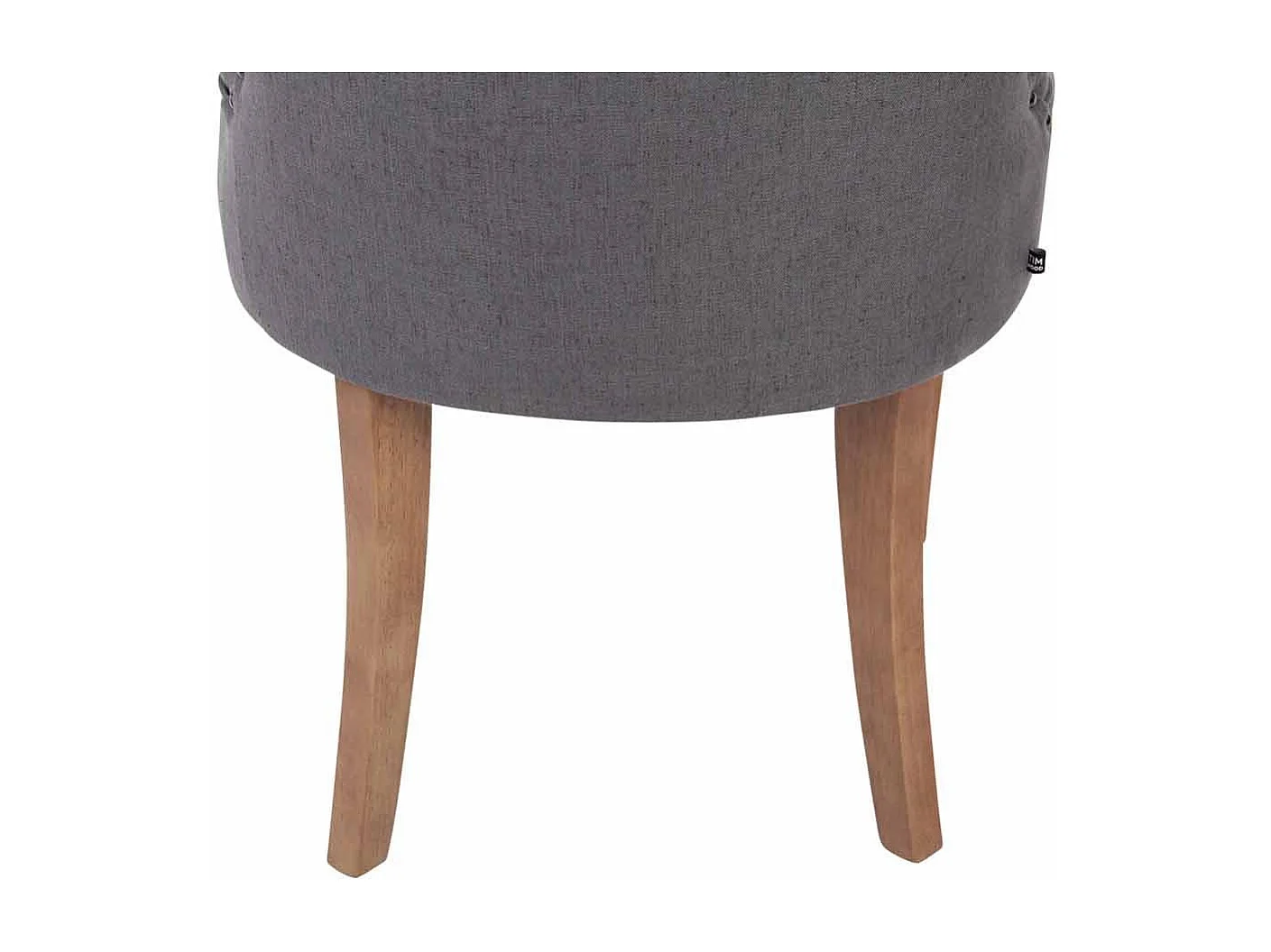 chaise salle à manger - Tissu & Antique clair - Gris foncé - Aberdeen