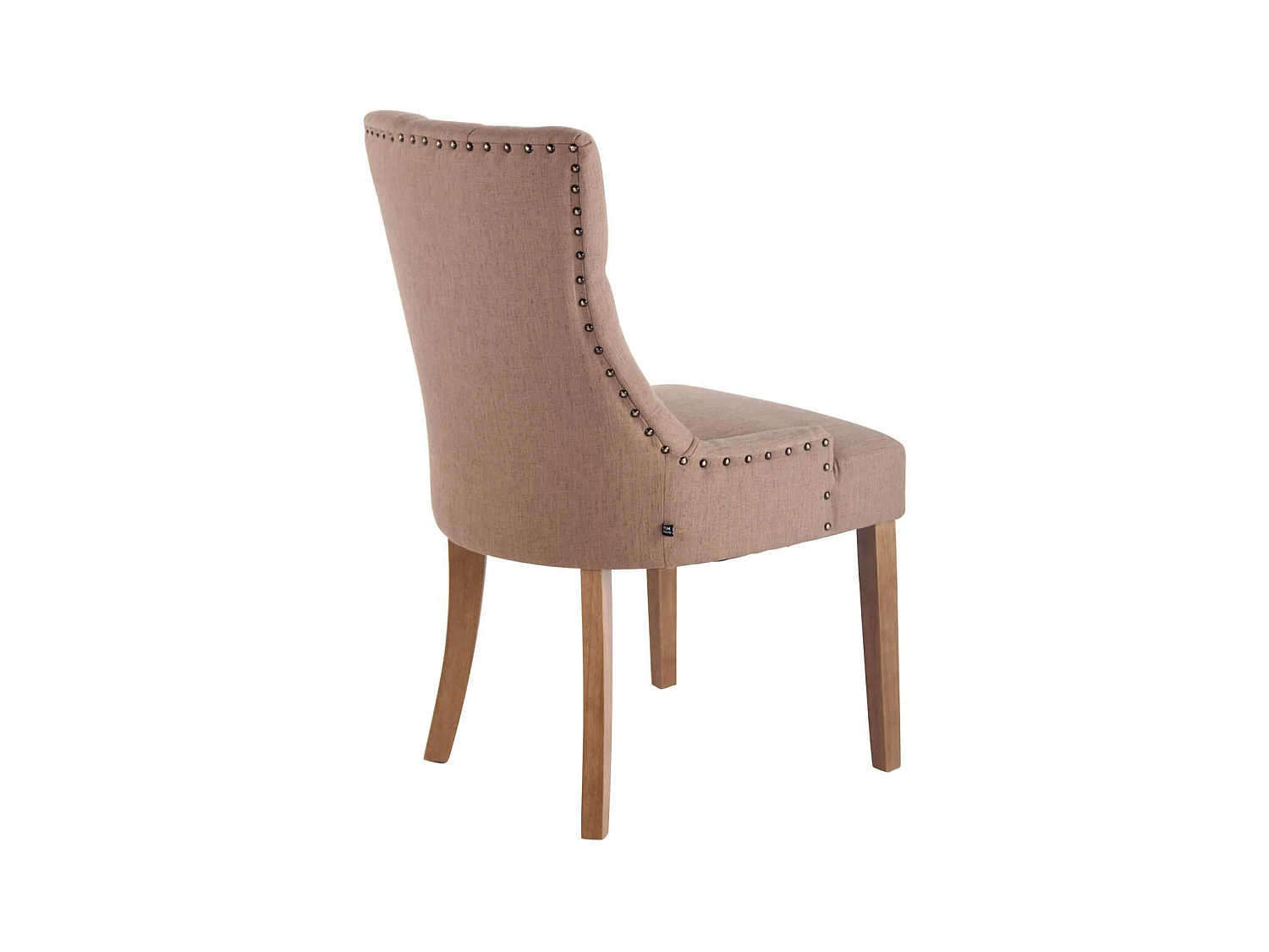 chaise salle à manger - Tissu & Antique clair - Taupe - Aberdeen