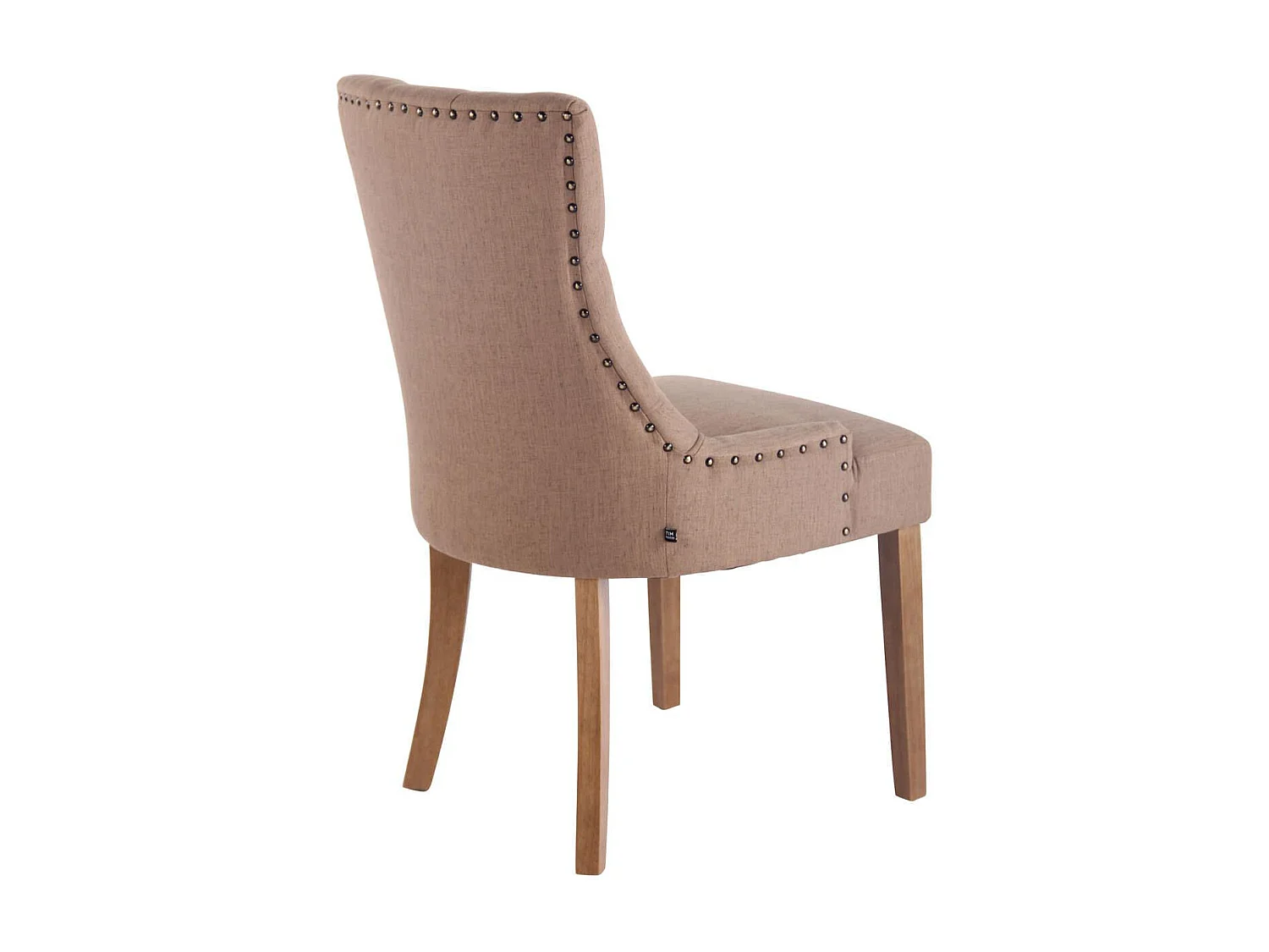 chaise salle à manger - Tissu & Antique clair - Taupe - Aberdeen