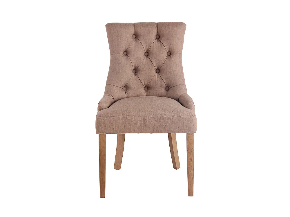 chaise salle à manger - Tissu & Antique clair - Taupe - Aberdeen