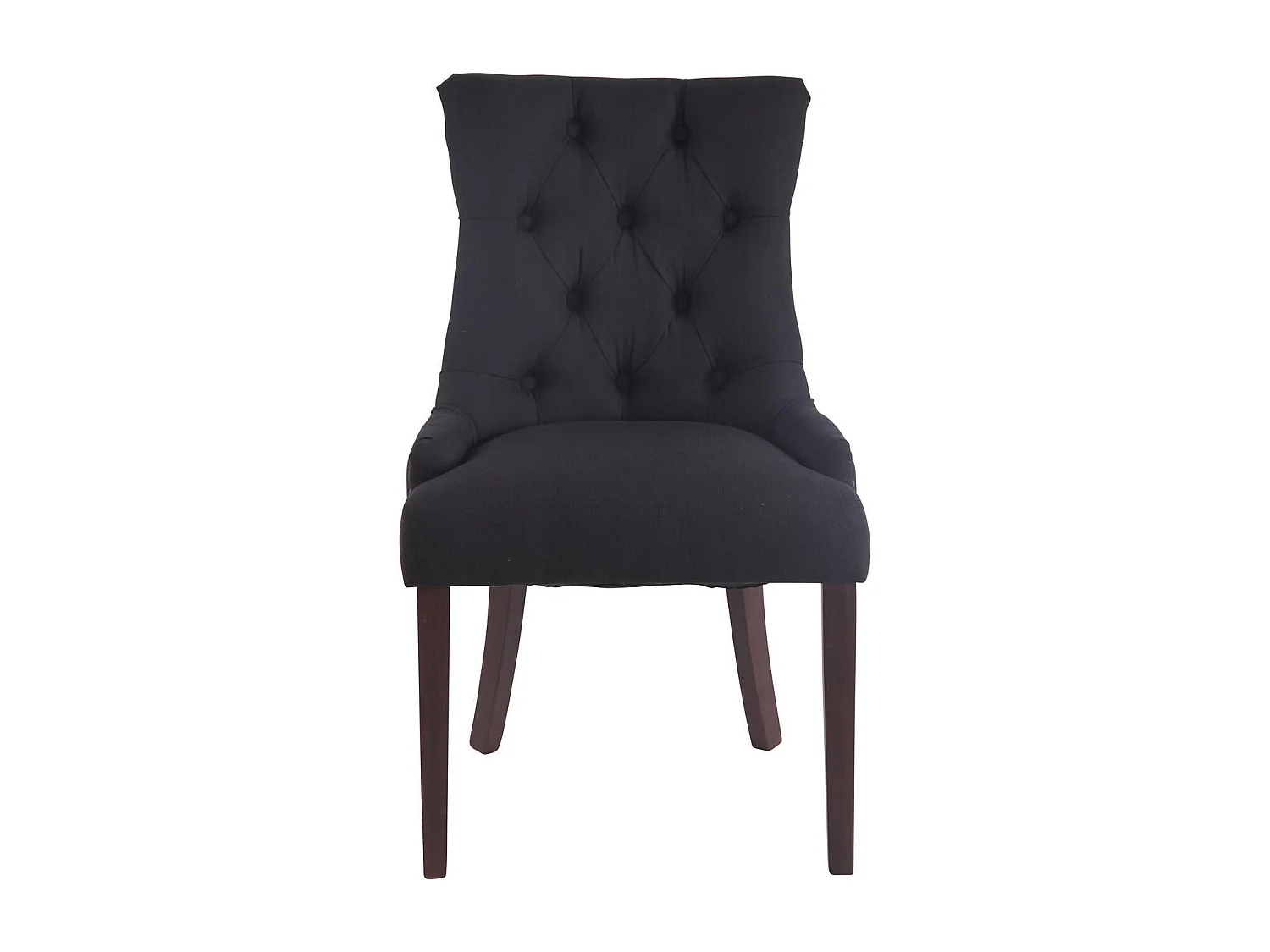 chaise salle à manger - Tissu & Antique - Noir - Aberdeen