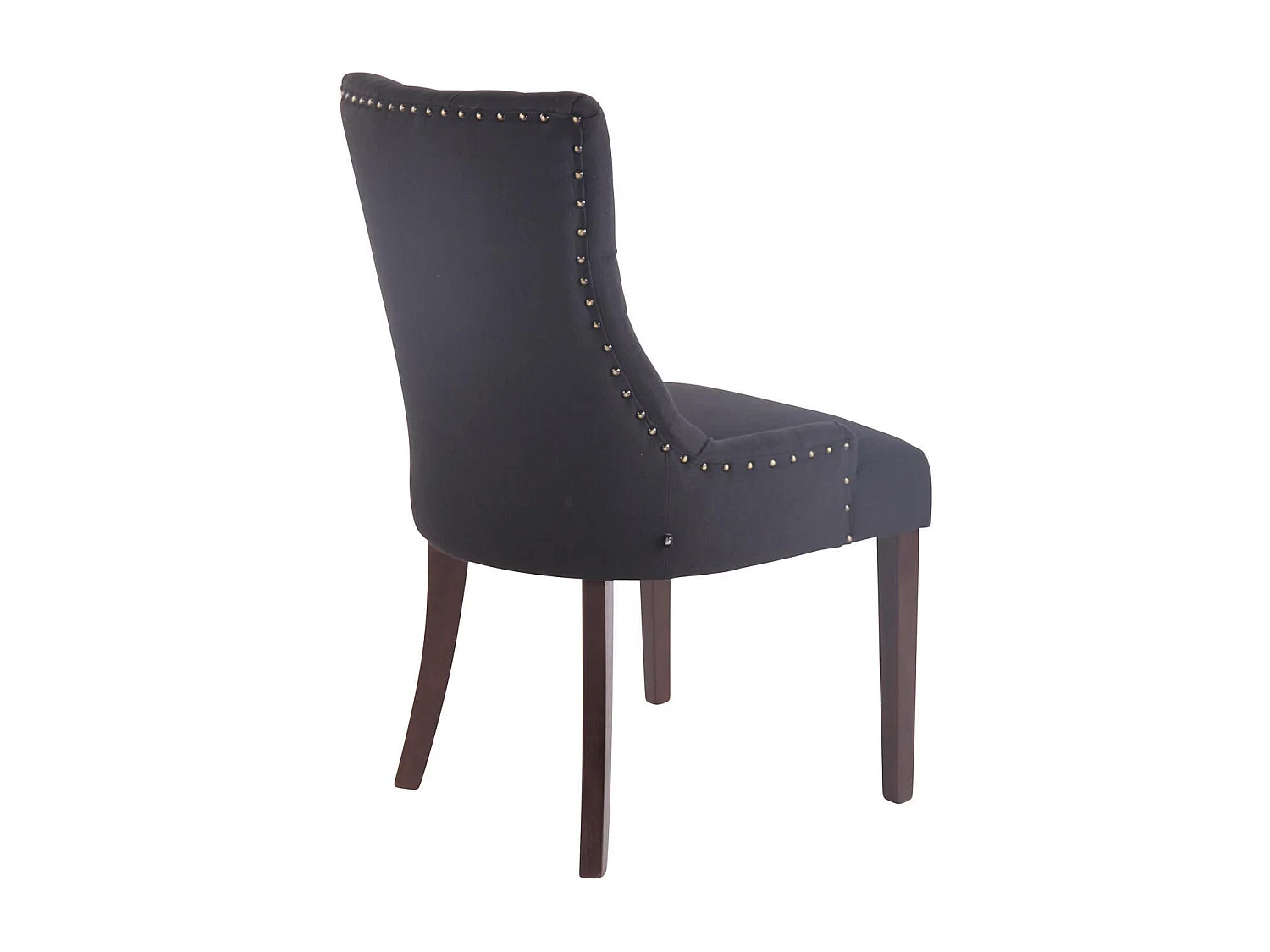 chaise salle à manger - Tissu & Antique - Noir - Aberdeen