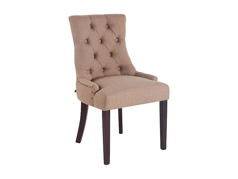 chaise salle à manger - Tissu & Antique - Taupe - Aberdeen