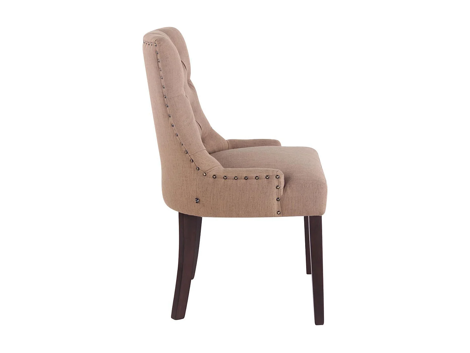 chaise salle à manger - Tissu & Antique - Taupe - Aberdeen