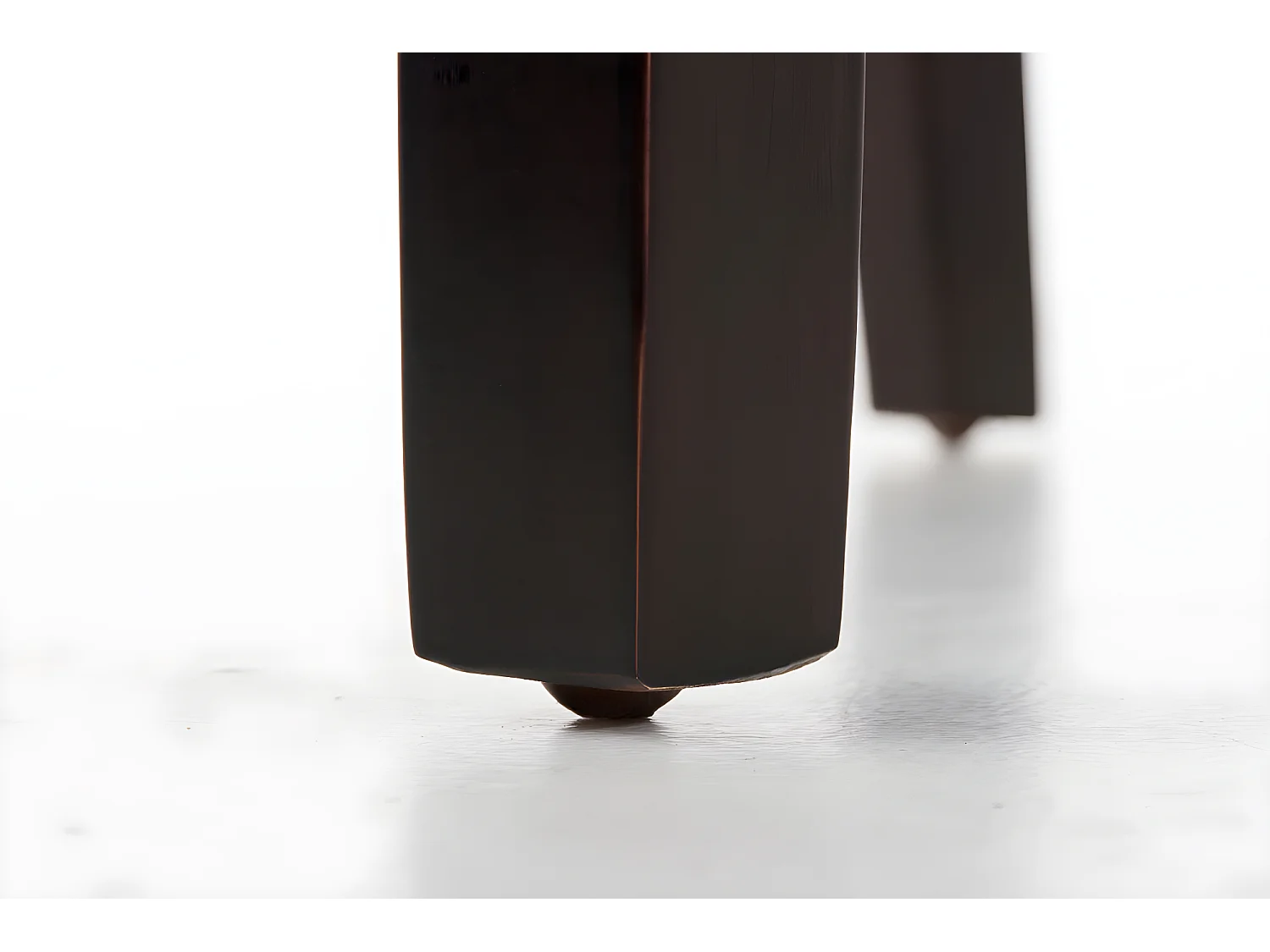 Esszimmerstuhl - Kunstleder & dunkelbraun - schwarz - Ina