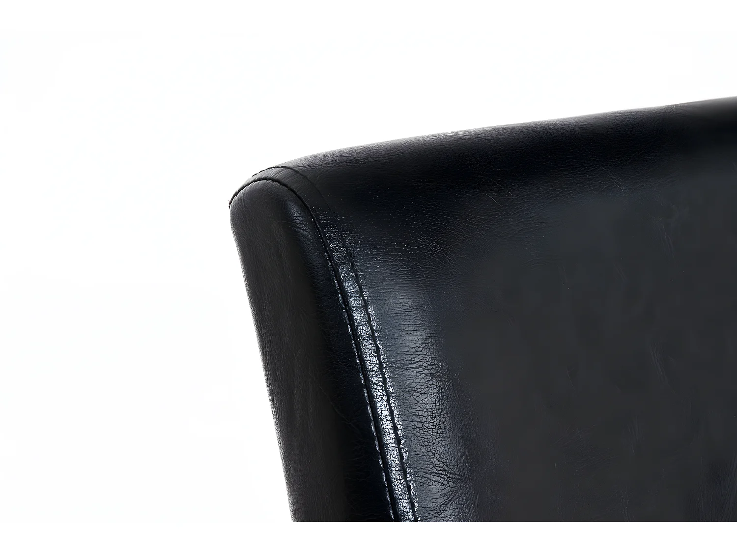 chaise salle à manger - Similicuir & Marron foncé - Noir - Ina