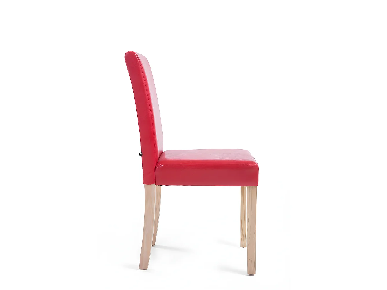 chaise salle à manger - Similicuir & Nature - Rouge - Ina